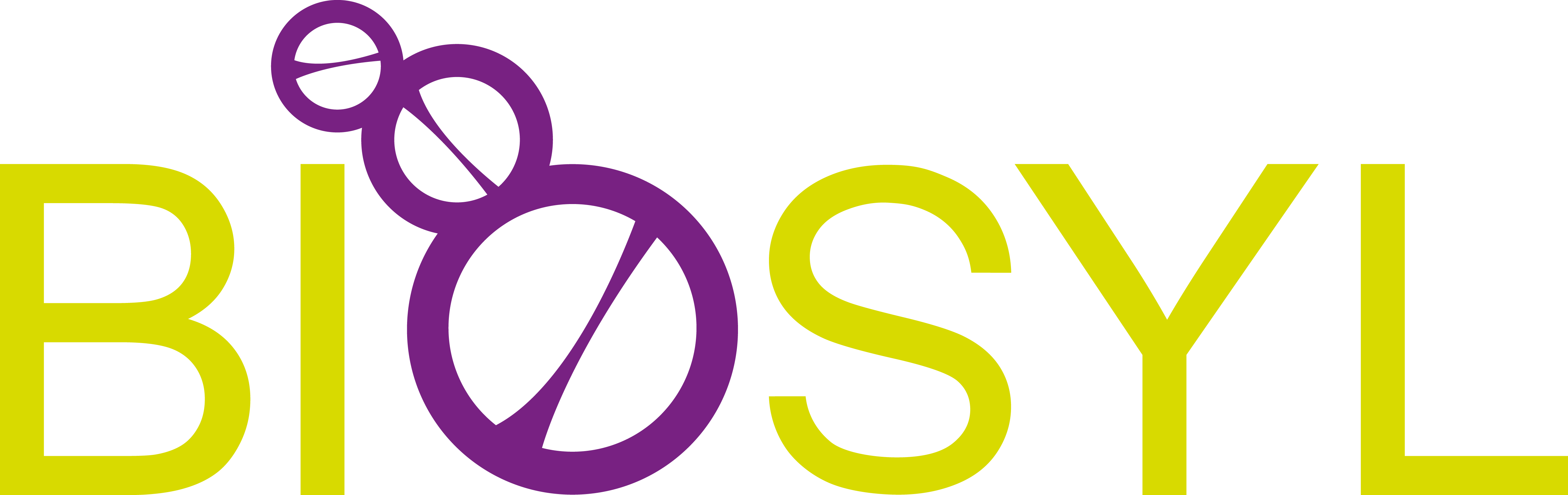 logo biosyl vert violet vectoriel