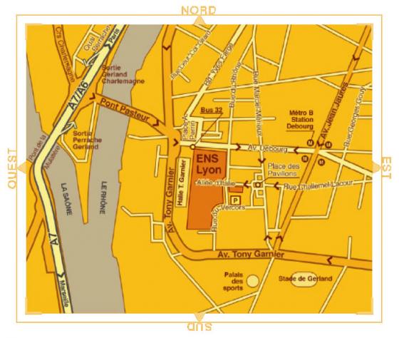 plan du site de l'ENS de Lyon