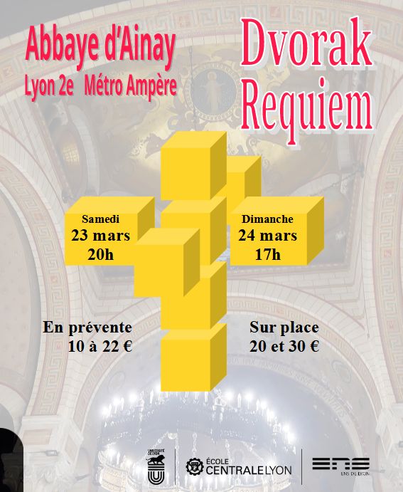 Affiche concert Requiem de Dvorak