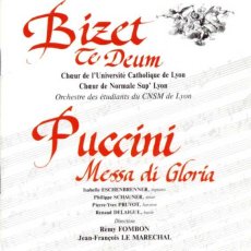 pochette du CD Te deum de Bizet - Missa di gloria de Puccini