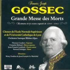 pochette du CD Grande messe des morts de Gossec