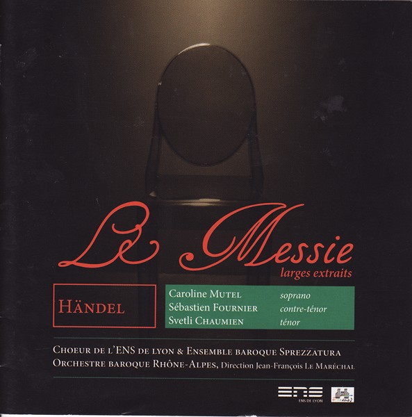 pochette du CD Le Messie de Händel