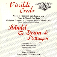 pochette du CD Credo de Vivaldi - Te deum de Dettingen de Haendel