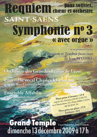 Affiche du concert du 13 décembre 2009