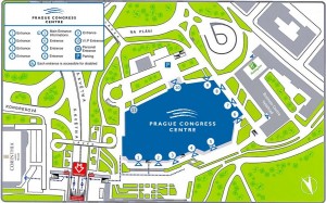 Prague Congress Centre exterior MAP