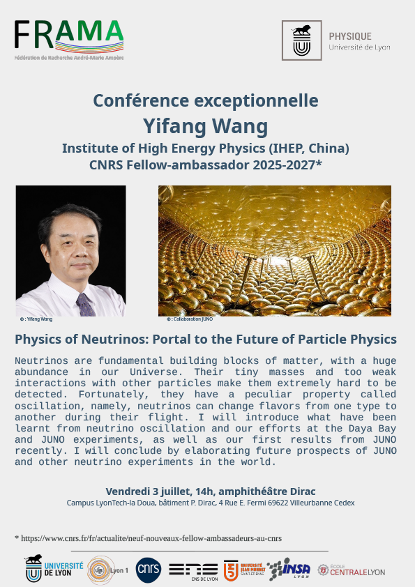 Conférence exceptionnelle Yifang Wang