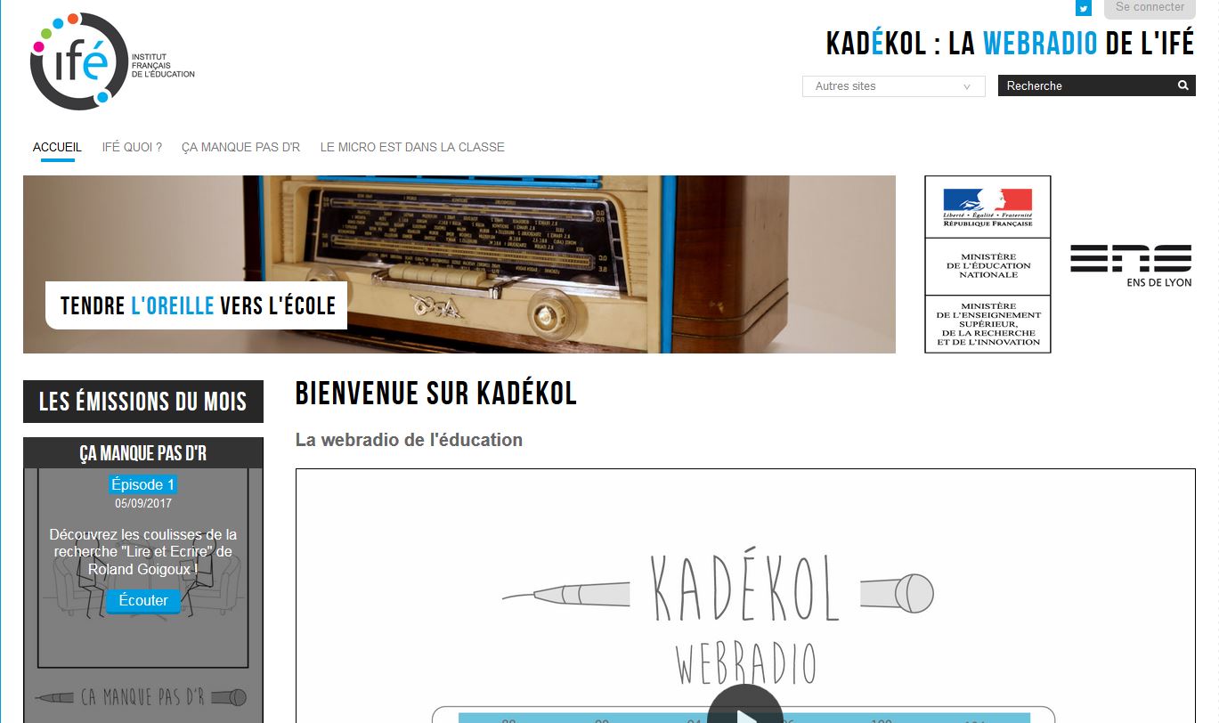 Visuel de la page d'accueil de Kadekol