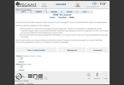 Site web de Pégame