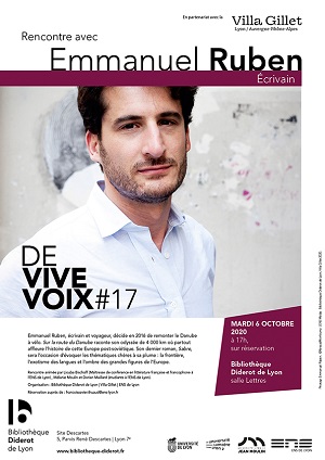 Affiche. De Vive Voix #17. Rencontre avec Emmanuel Ruben
