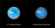 Clichés de Neptune capturés par le VLT et Hubble 
