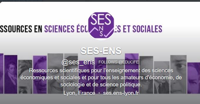 Page d'accueil du site SES