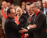 bernard Bigot ENS Lyon François Hollande Commandeur légion d'honneur 2015