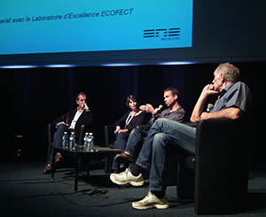 Renaud Mahieux (CIRI), Chloé Journo (CIRI), Thomas Perpoint (HCL) et Jean-François Le Maréchal, (ENS de Lyon