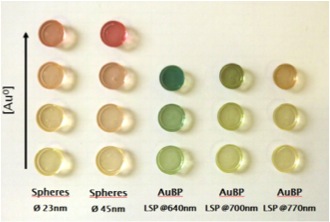 Hybrid plasmonic materials before optical polishing