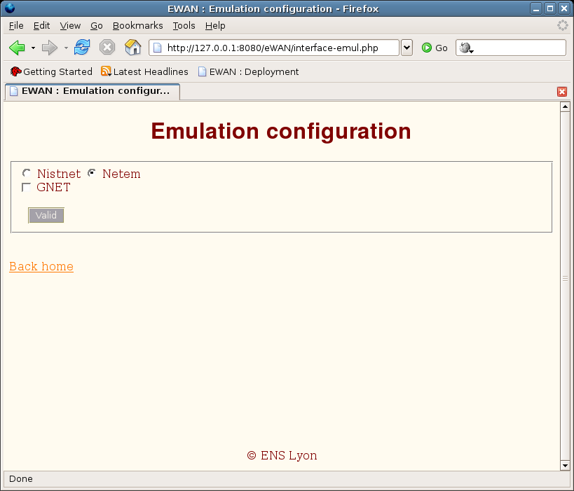 Image emulationoptions