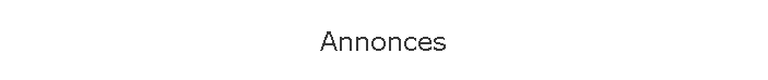 Annonces