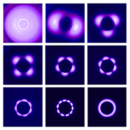 Un nouveau modèle pour expliquer les modulations lumineuses des décharges plasma