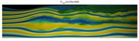 Mixing in continuously stratified flow over a topographic ridge
