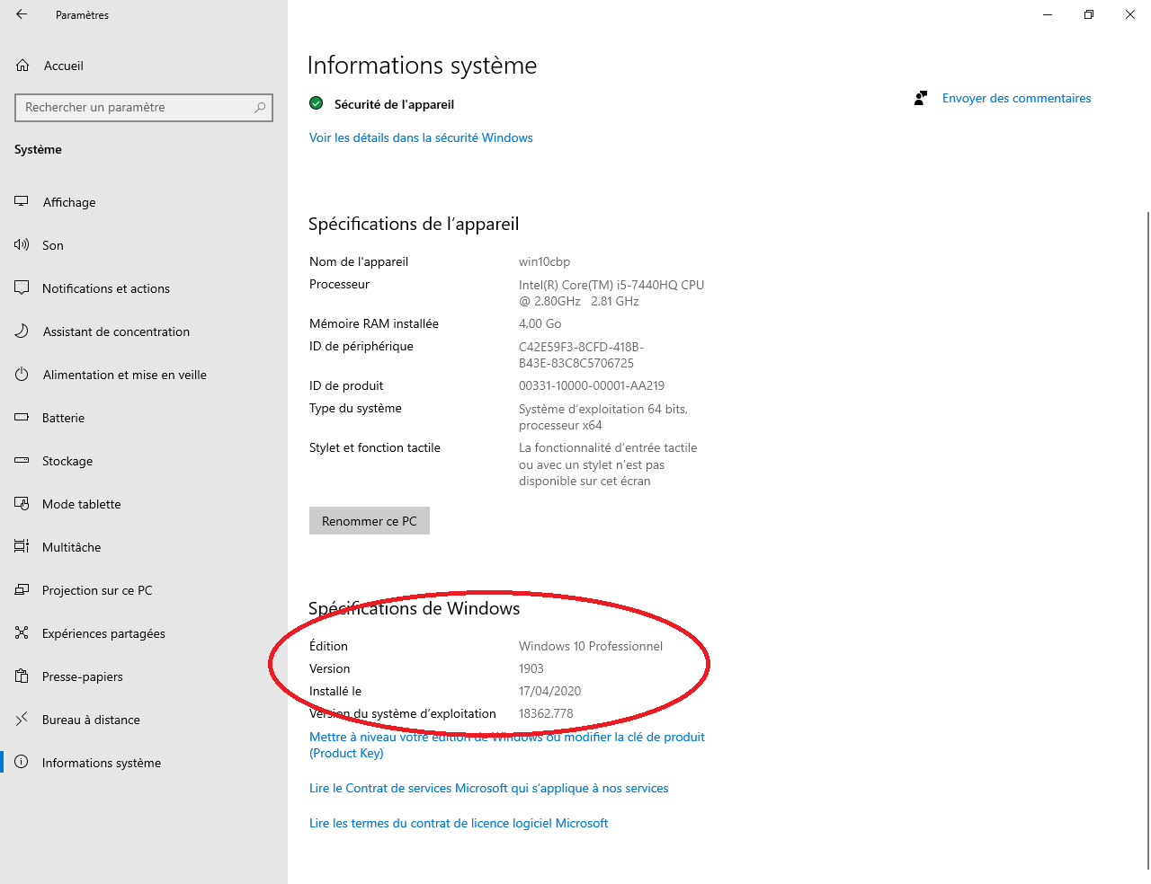 Windows version