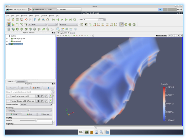 ParaView "pressure-volume"
