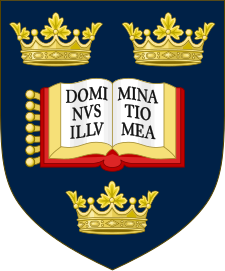Coat of arms of the university of Oxford