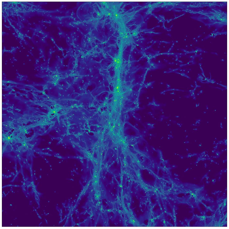 cosmological simulation of the distant Universe.