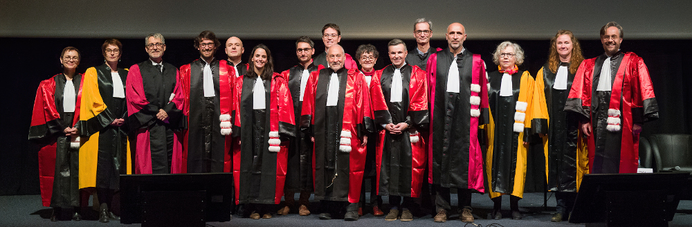 Joseph E. Stiglitz with professors from the ENS de Lyon