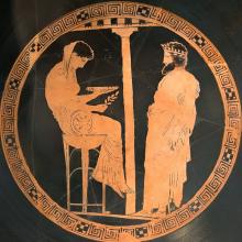 Pythia of Delphi © Musée du Louvre, Public domain, via Wikimedia Commons