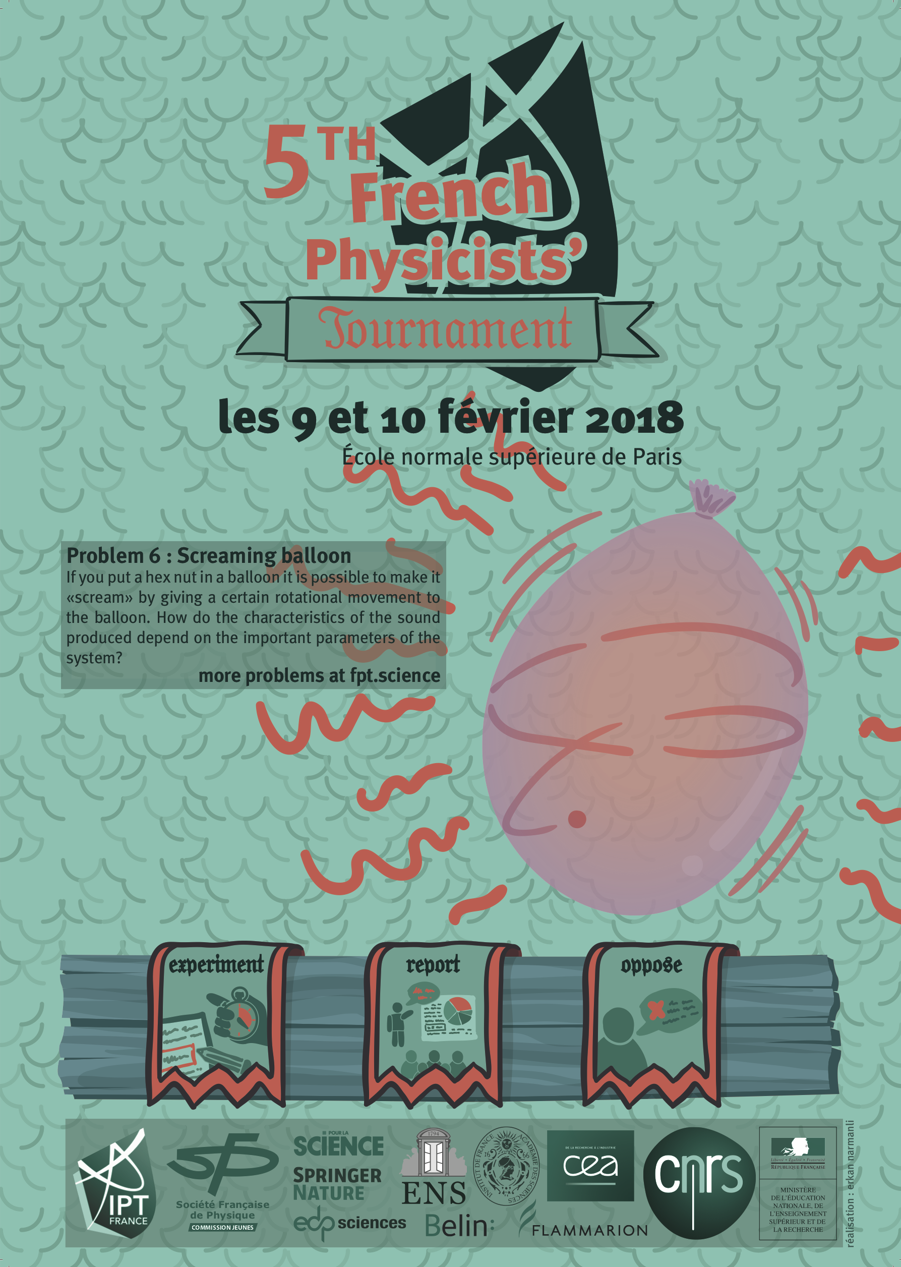 Affiche du Tournoir de Physique 2018