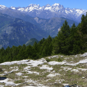 Les Alpes occidentales (Briançonnais) se soulèvent d'environ 2 mm/an. / Crédits : A.Walpersdorf