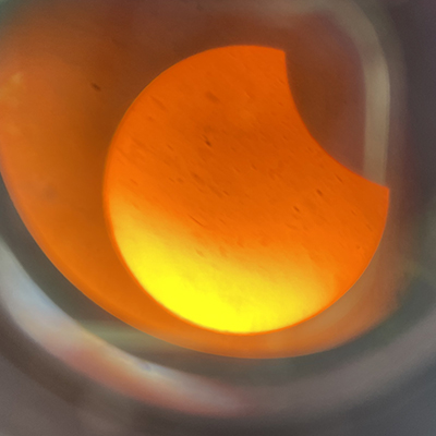 eclipse via oculaire téléscope