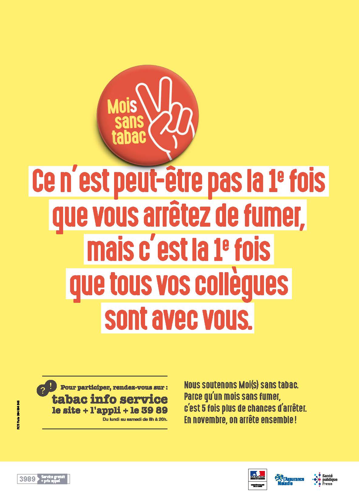 Affiche Mois sans tabac