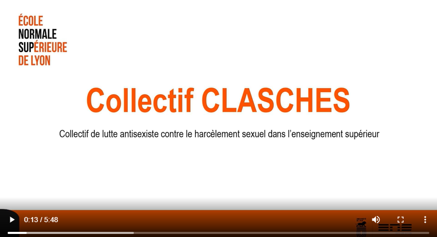 Image de la vidéo du collectif Clasches