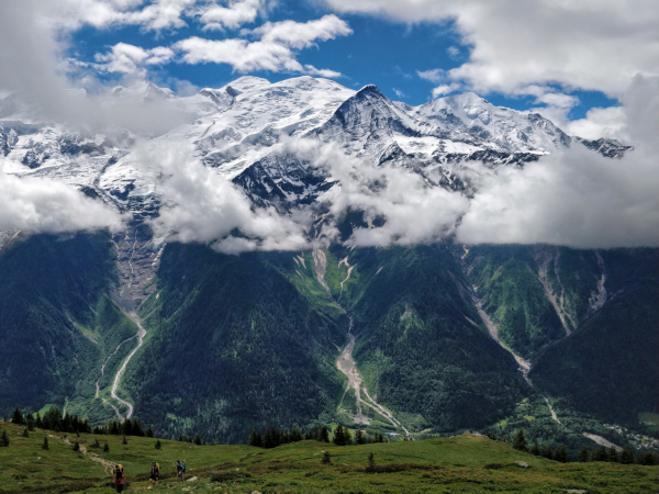 Apparition du Mont Blanc