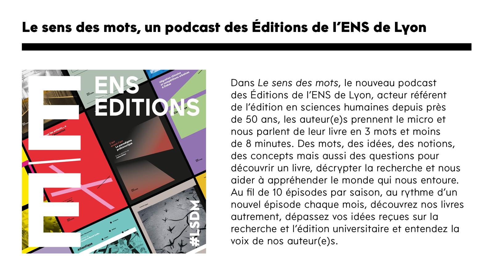 visuel Podcast Ens Éditions