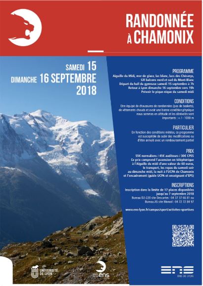 Affiche randonnée Chamonix