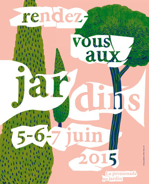 Visuel des Rendez-vous aux jardins 2015