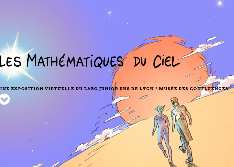 Visuel du site Les mathématiques du ciel