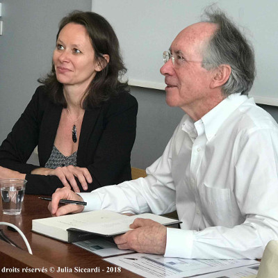 Vanessa Guignery et Ian McEwan pendant l'entretien