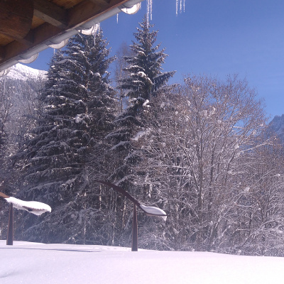 Paysage depuis l'Ecole de physique des Houches