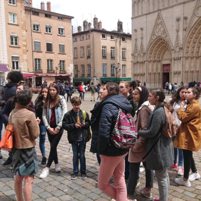 Vignette visite collegiens oyonnax