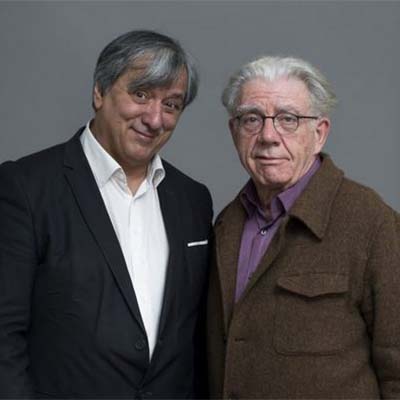 photographie de Jean-Claude Zancarini et Jean-Louis Fournel