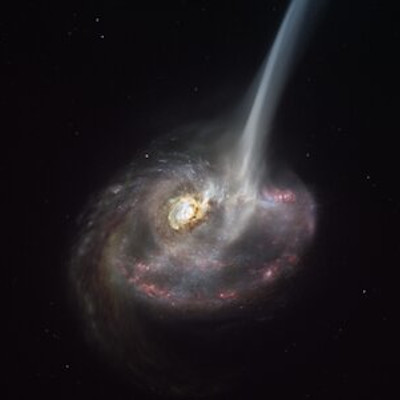 Vue d’artiste de la galaxie ID2299