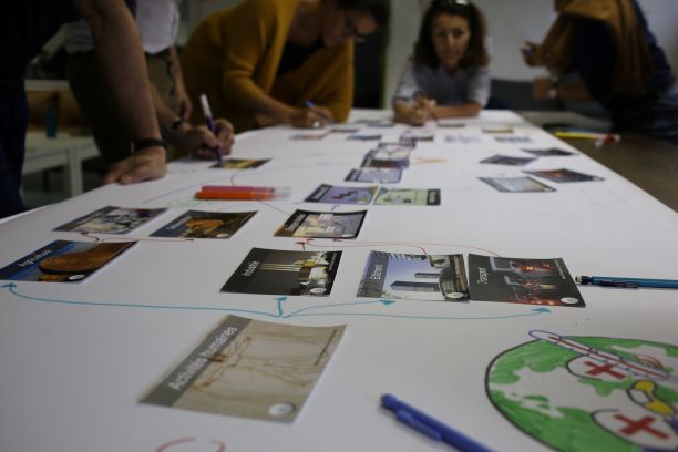 visuel de l'atelier La fresque du climat. Crédit photo Sophie Cornillet Jeannin