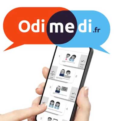 utilisation d'odimedi sur smartphone