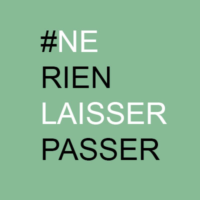 hashtag Ne rien laisser passer