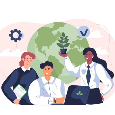 Illustration concernant le développement durable