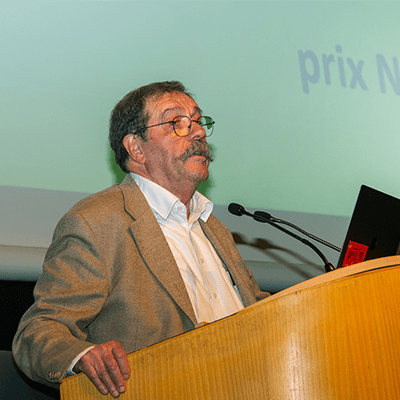 Alain Aspect, prix Nobel de physique 2022, a donné une conférence à l'ENS de Lyon © Christian Bergeron