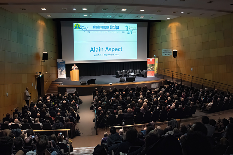 Alain Aspect a animé une conférence intitulée : "Ampère, un savant universel"