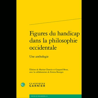 Couverture Figures du handicap dans la philosophie occidentale